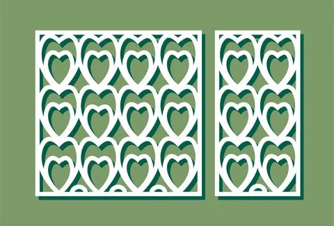 Template of partition  for  cutting . Vector illustration Stock Illustration