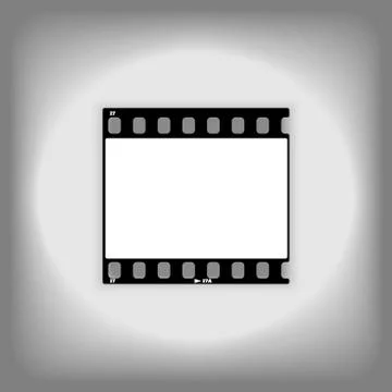 Template photo or video 35mm frame design. Stock Illustration