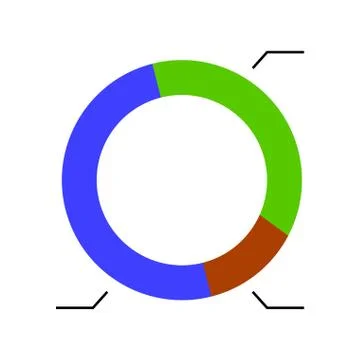 Template pie chart Stock Illustration