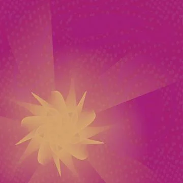 Template for presentations, postcards with a stylized flower on a gradient .. Illustrazione stock