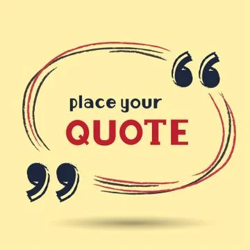 Template for quotes Stock Illustration
