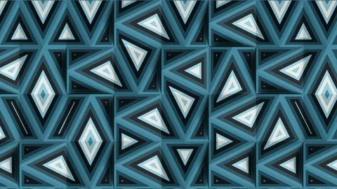 Template with randomly arranged moving geometric shapes 3d render loop animation Stock Footage 155956798