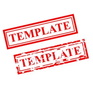 Template, Red Scratch Rubber Stamp Stock Illustration