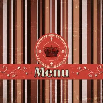 Template for a restaurant menu Stock Illustration