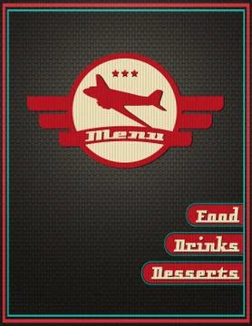 Template for a restaurant menu Stock Illustration