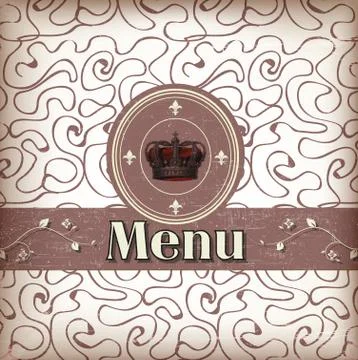 Template for a restaurant menu Stock Illustration