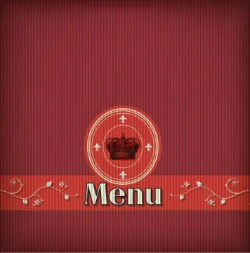 Template for a restaurant menu Stock Illustration