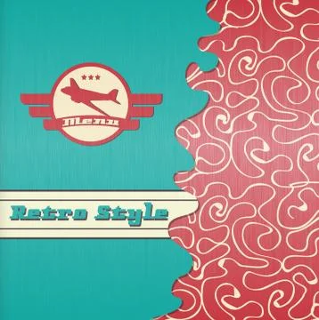 Template for a restaurant menu Stock Illustration