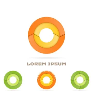 Template round logo Stock Illustration