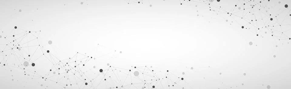 Template for science and technology presentation. Plexus style background. イラスト素材