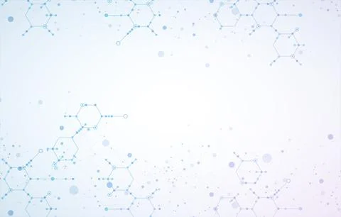 Template for science and technology presentation. Plexus style background. イラスト素材