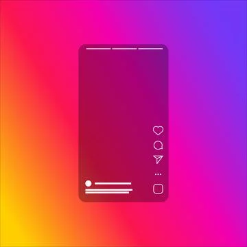Template Screen Interface Application for Social Media イラスト素材