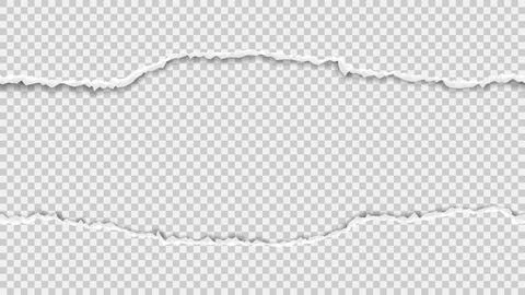 Template of seamless torn paper Stock Illustration