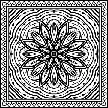 Template for shawl. Stock Illustration