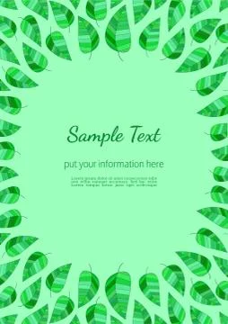 Template Spring flyer Stock Illustration