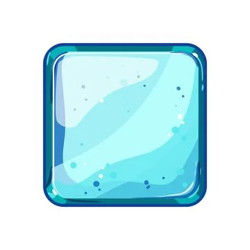 Template square game button cartoon vector illustration Ilustración de archivo