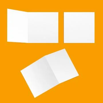 Template square postcards Stock Illustration