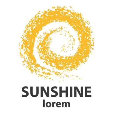 Template for suny logo Illustrazione stock