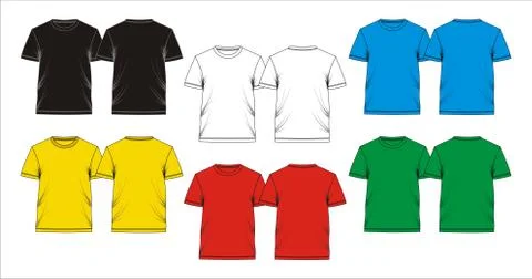Template T shirt Stock Illustration