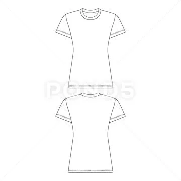 Womens Turnup Short Sleeve Oversize Shirt Stock Vector (Royalty Free)  1938658543 | Shutterstock