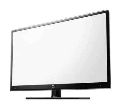 Template television blank isolated on a white background Stock Illustration