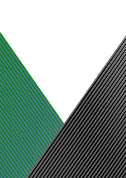 Template for the text intersection of colored stripes. Ilustração Stock