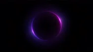 Template For Text : Neon Pink Glowing Glare Circle With Rays Stock Footage