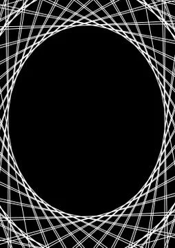 Template for the text vector round portrait frame. イラスト素材