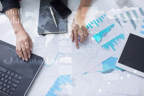 Template for text, Virtual screen Background. Business, technology concept. Stock Photos