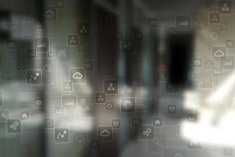 Template for text, Virtual screen Background. Business, internet technology and Stock-Fotos