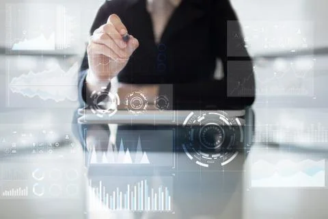 Template for text, Virtual screen Background. Business, internet technology and Stock-Fotos