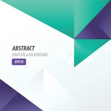 Template triangle Violet and Blue color Stock-Illustration