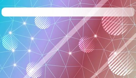 Template with triangles, line, circle, space for text. Gradient color. Design Illustrazione stock