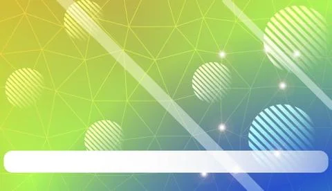 Template with triangles, line, circle, space for text. Gradient color. Design Stock Illustration