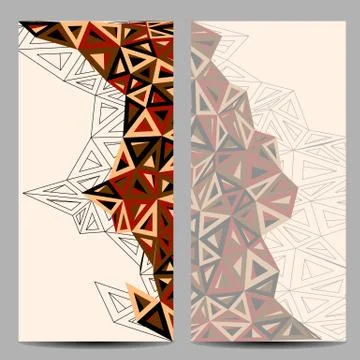 Template with triangular form Ilustração Stock