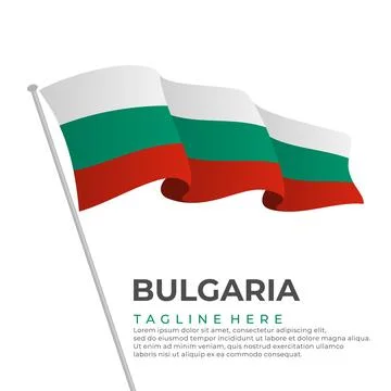 Template vector Bulgaria flag modern design Stock Illustration