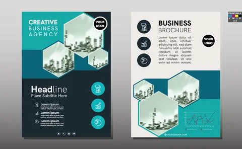 Template vector design for Brochure, Annual Report, Magazine, Poster, Corpora Stock Illustration