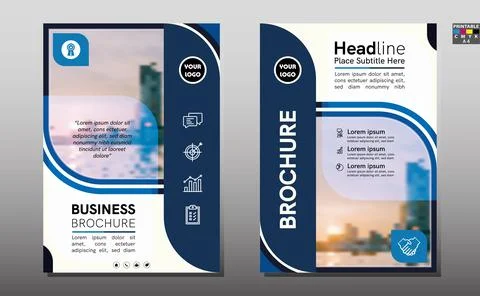 Template vector design for Brochure, Annual Report, Magazine, Poster, Corpora Illustration