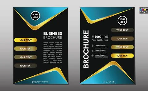 Template vector design for Brochure, Annual Report, Magazine, Poster, Corpora Stock Illustration