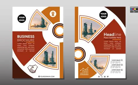 Template vector design for Brochure, Annual Report, Magazine, Poster, Corpora Stock Illustration