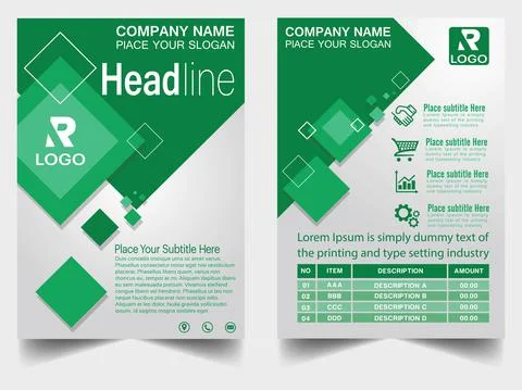 Template vector design for Brochure Stock Illustration