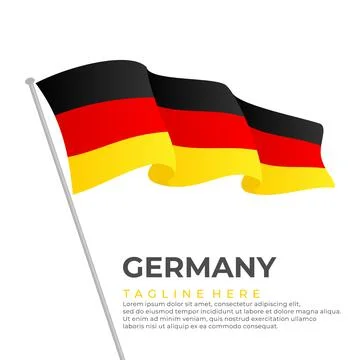 Template vector Germany flag modern design Stock Illustration