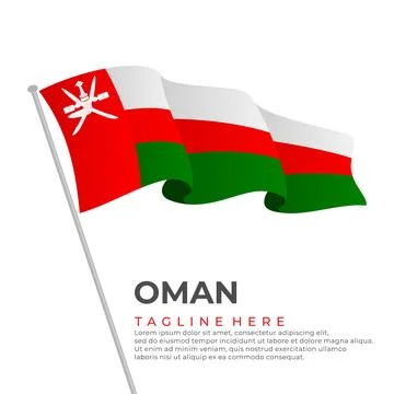 Template vector Oman flag modern design Stock Illustration