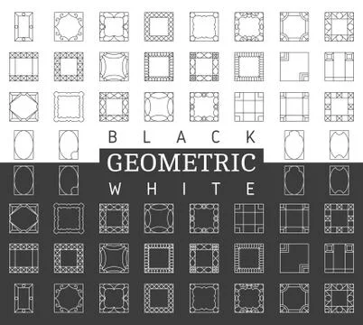 Template vector photo frames Stock Illustration