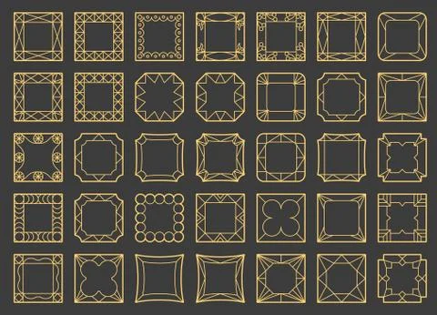 Template vector photo frames Stock Illustration