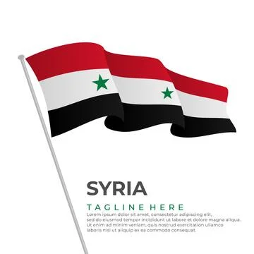 Template vector Syria flag modern design Stock Illustration