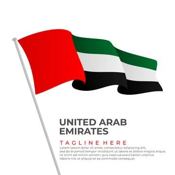 Template vector United Arab Emirates flag modern design Stock Illustration