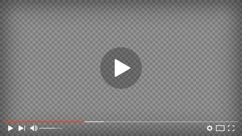 Template of video and audio player. Design Media Player. video player pc layo Stock Illustration