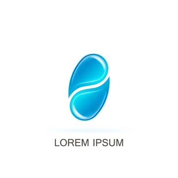 Template water logo Stock Illustration