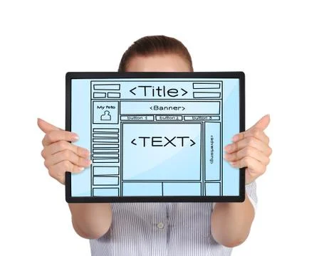 Template web page Stock Photos